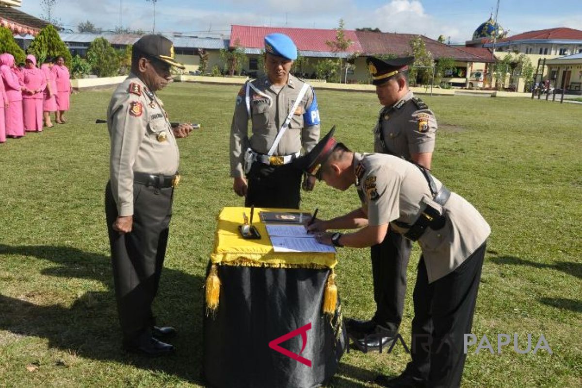 Kapolres Jayawijaya ganti Kasat Shabara dan Kapolsek KP3 Udara