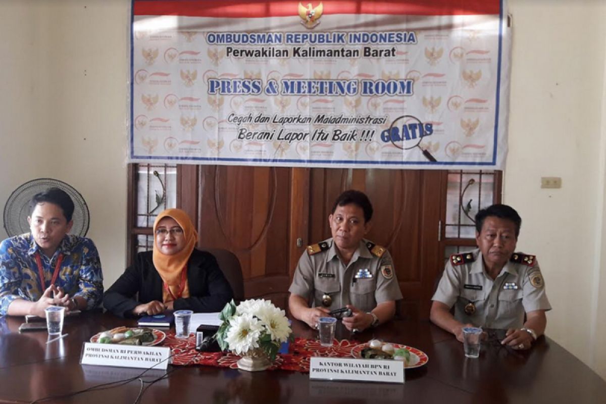 Ombudsman Kalimantan Barat tindak lanjut perjanjian dengan BPN