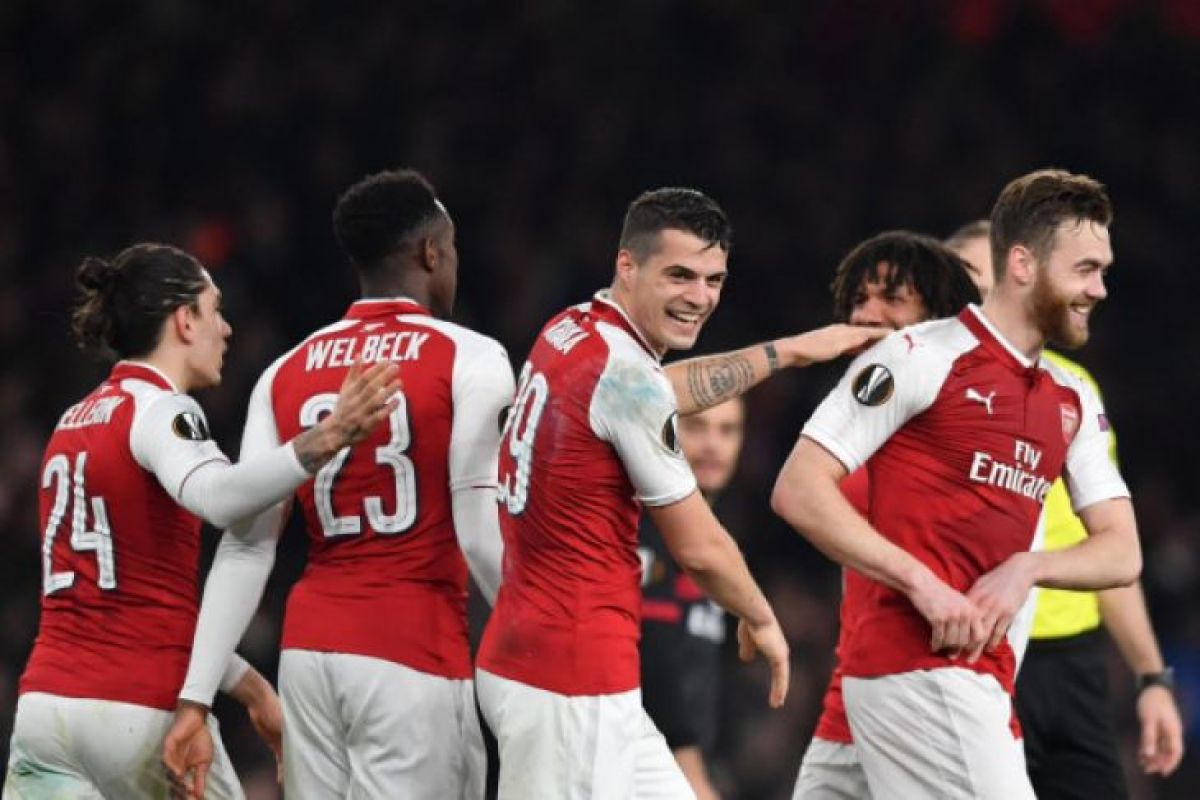 Bungkam Milan 3-1, Arsenal melenggang ke delapan besar Liga Europa