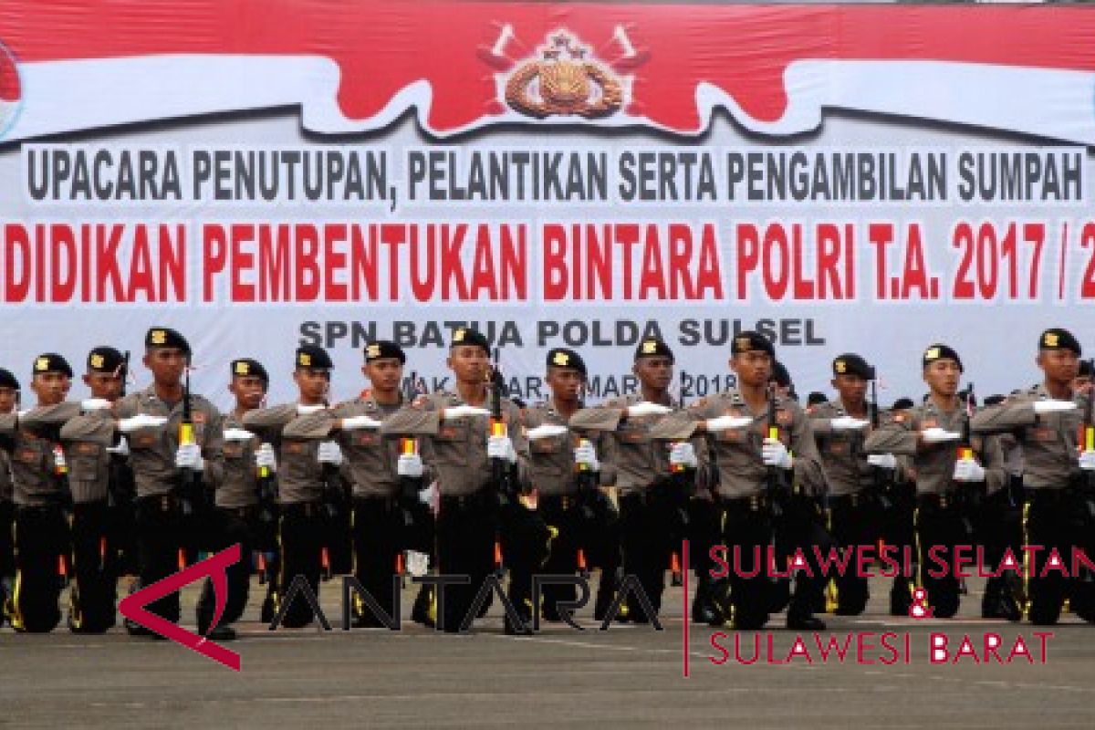 kapolda sulsel kukuhkan 600 bintara baru