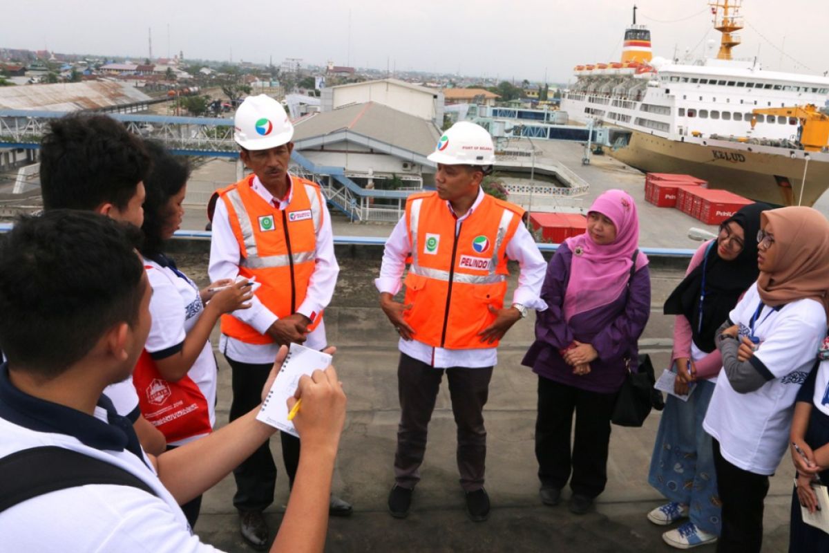 Pelindo 1 edukasi mahasiswa teknik industri tentang pelabuhan dan maritim