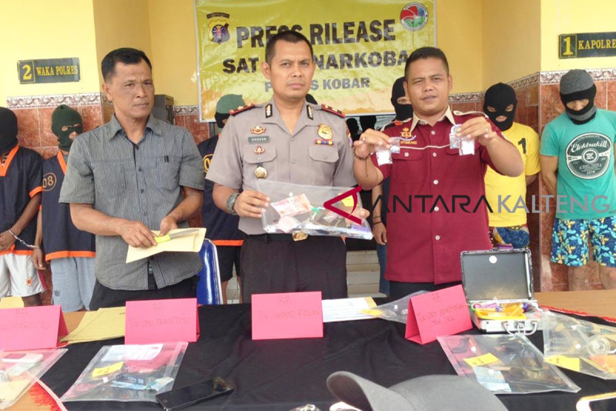 Hanya sehari, Polres Kobar ringkus 6 pengedar dan pengguna narkoba