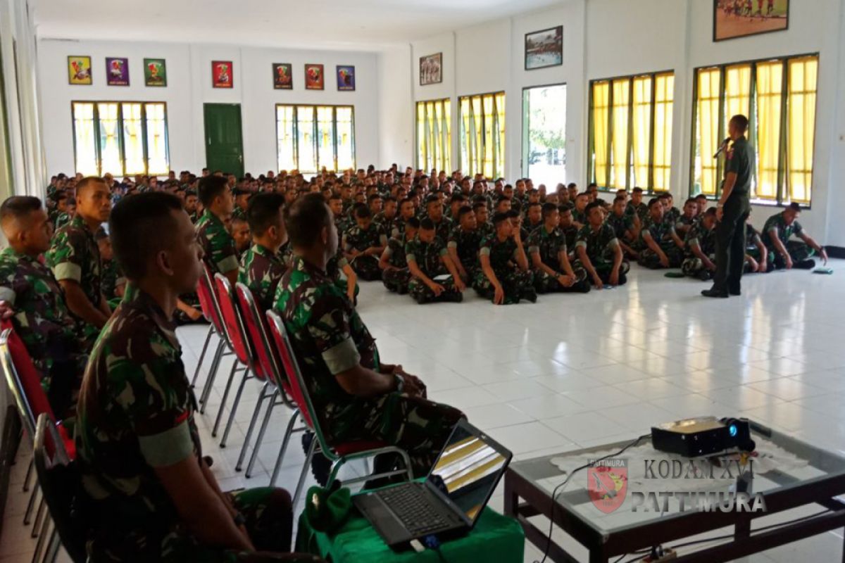 Yonif Kabaresi ikuti penyuluhan hukum dan HAM