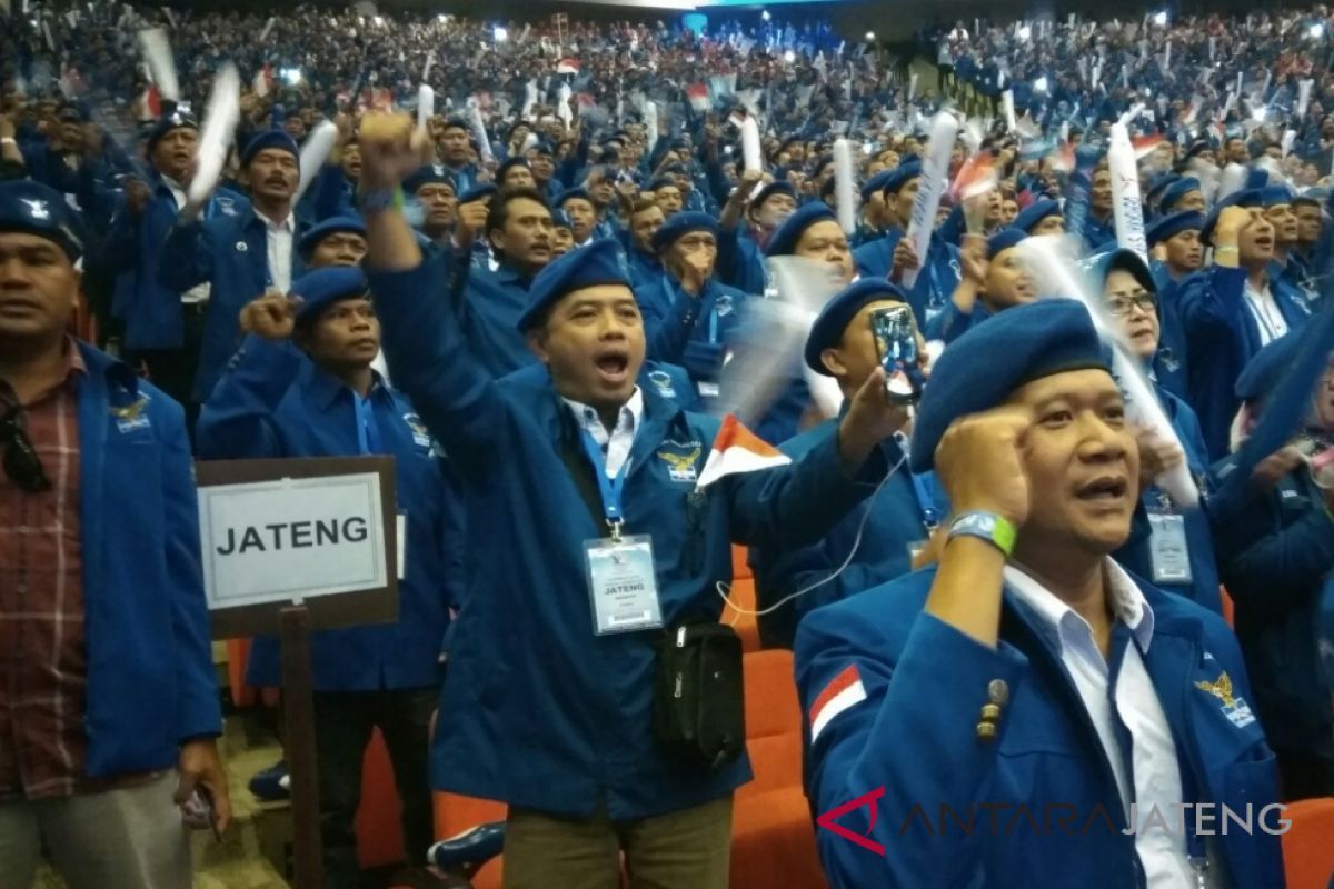 Ratusan kader Demokrat Jateng hadiri rapimnas 2018