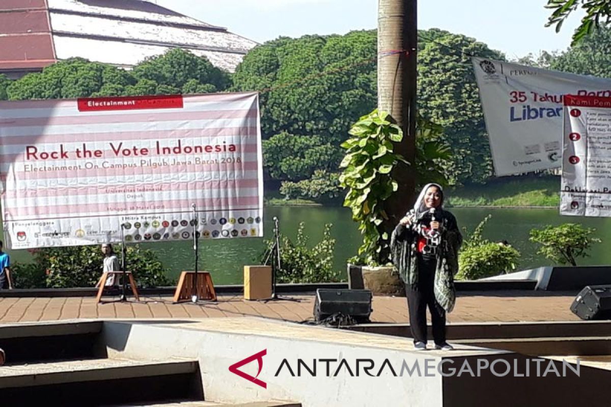 KPU Jabar-UI gelar rock the vote Indonesia