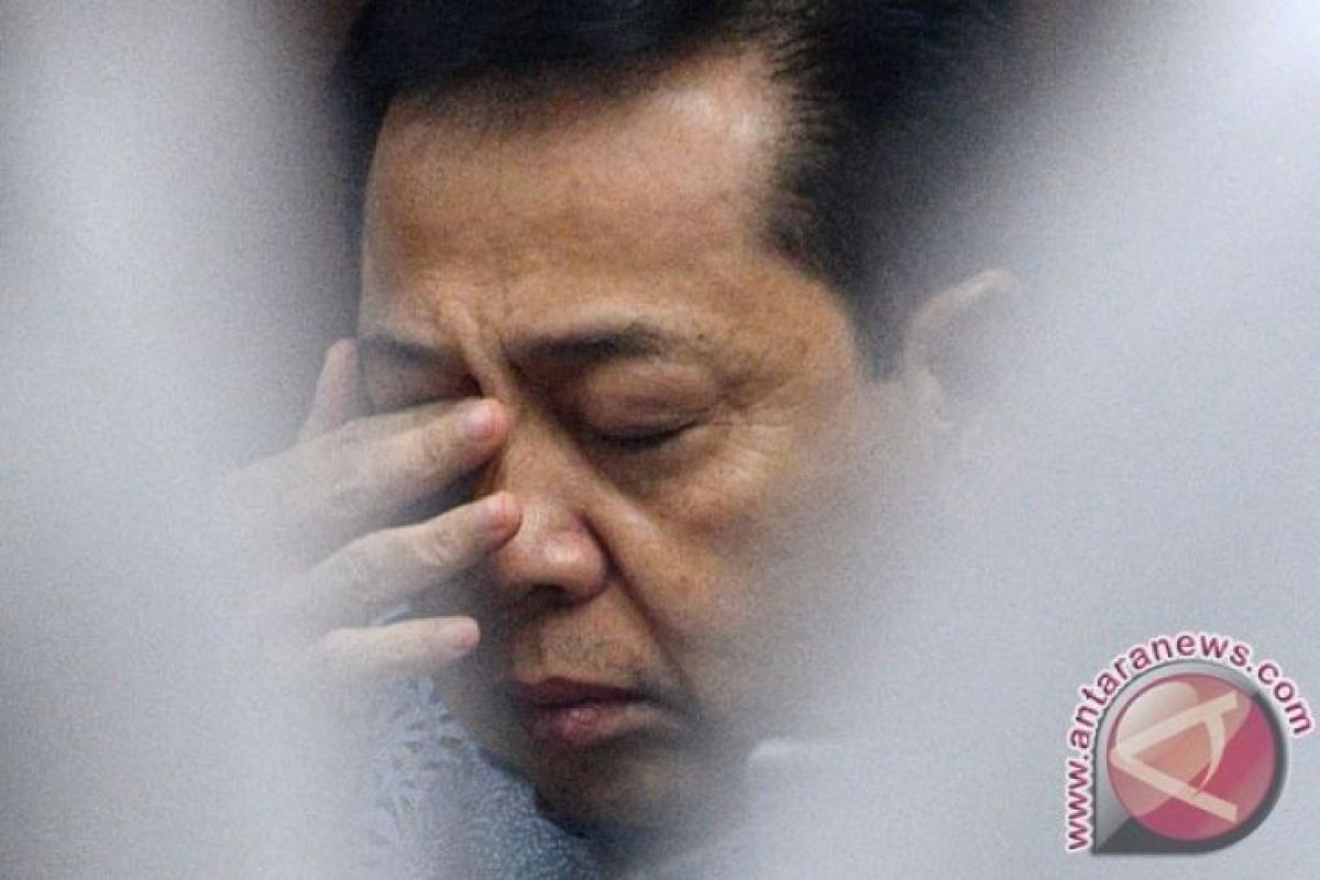 Setya Novanto menangis, mengaku sudah kembalikan Rp5 miliar ke KPK