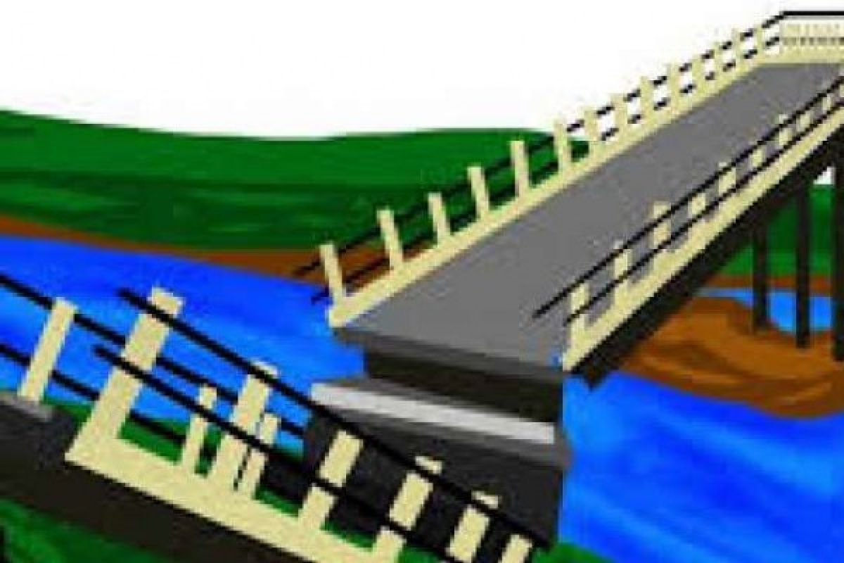 Terkait Jembatan Ambruk di Desa Saka Palas, PUPR Inhil Nyatakan Belum Ada SPKnya 
