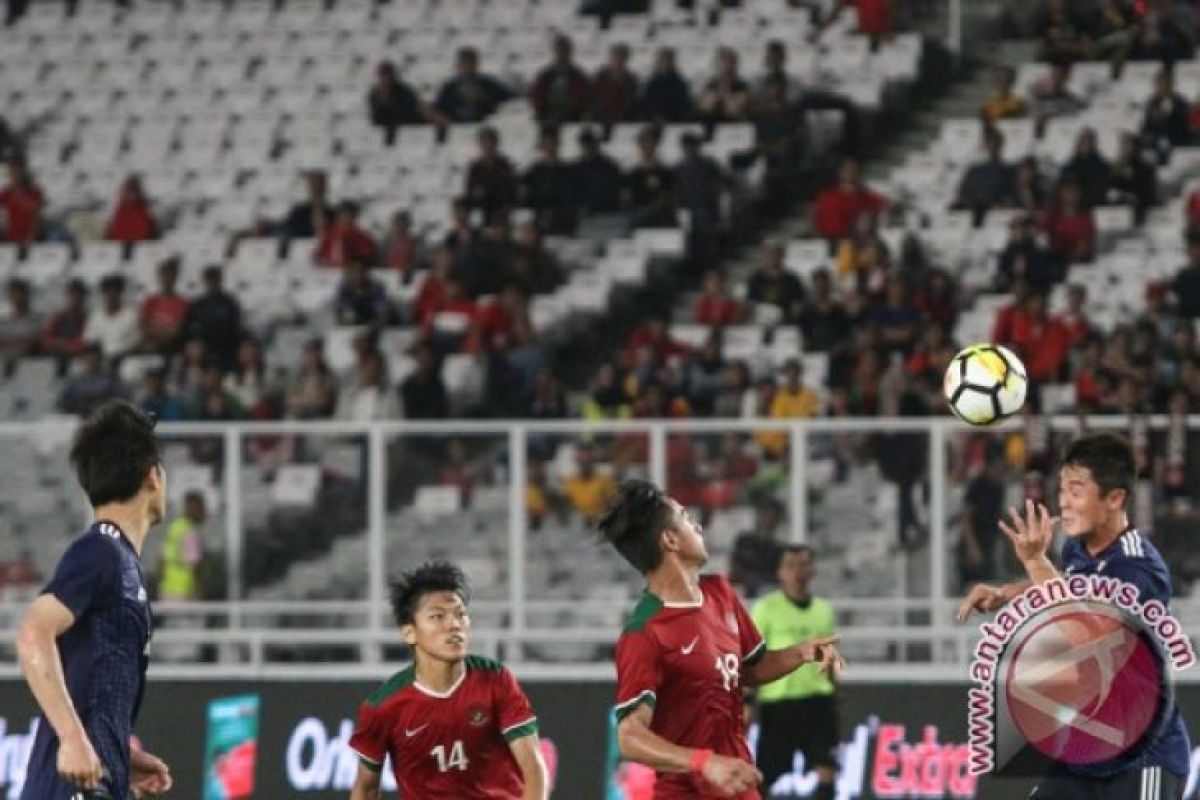 Timnas U-19 Indonesia menyerah dari Jepang 1-4