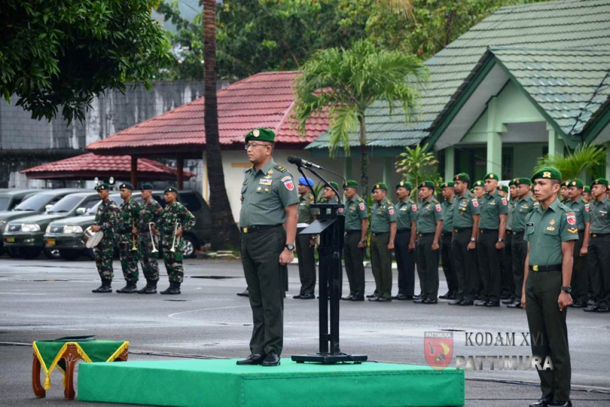 Kodam Pattimura Upacara Awal Bulan April