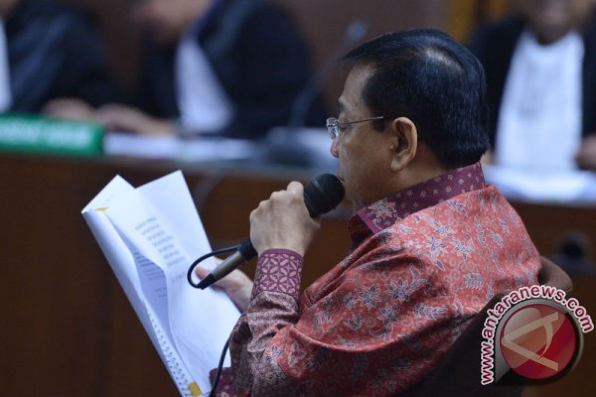 Novanto pertanyakan tuntutan hukumannya paling tinggi dari terdakwa KTP-e lainnya