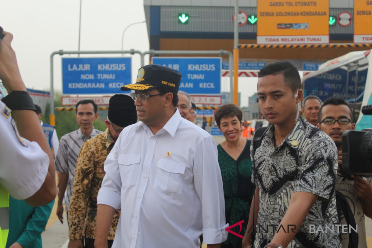 Menhub Luncurkan Ujicoba  Nopol Ganjil-Genap Tol Tangerang-Jakarta