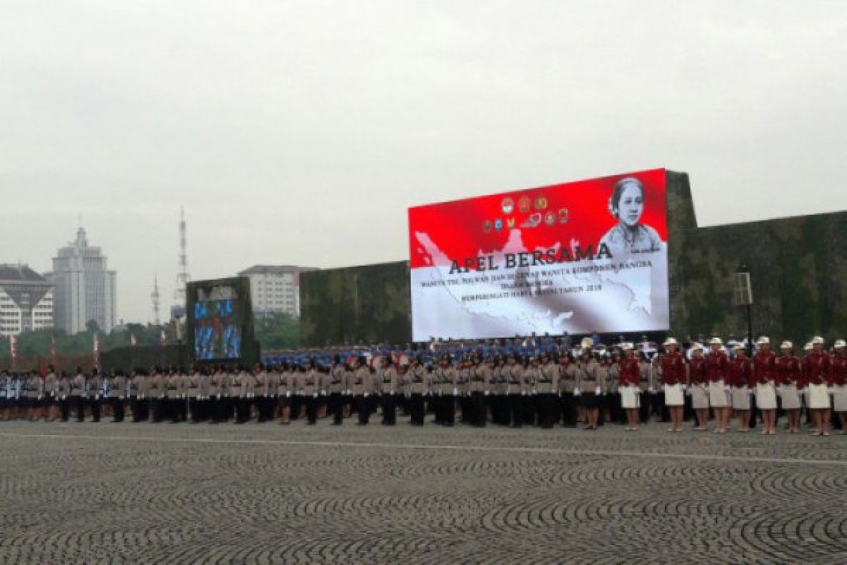 Presiden ajak Korps Wanita TNI-Polwan melayani dengan semangat Kartini