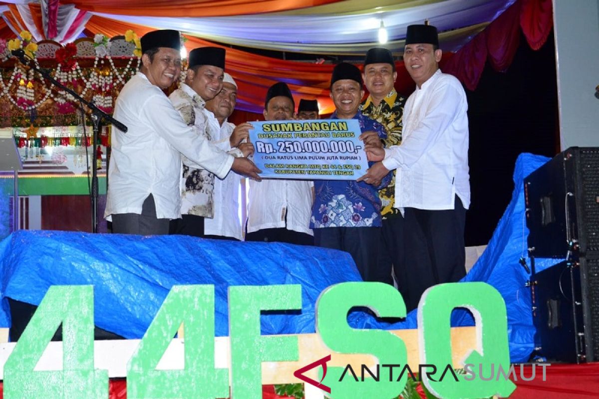 Perantau Tapteng sumbang Rp250 juta hadiah tambahan MTQ