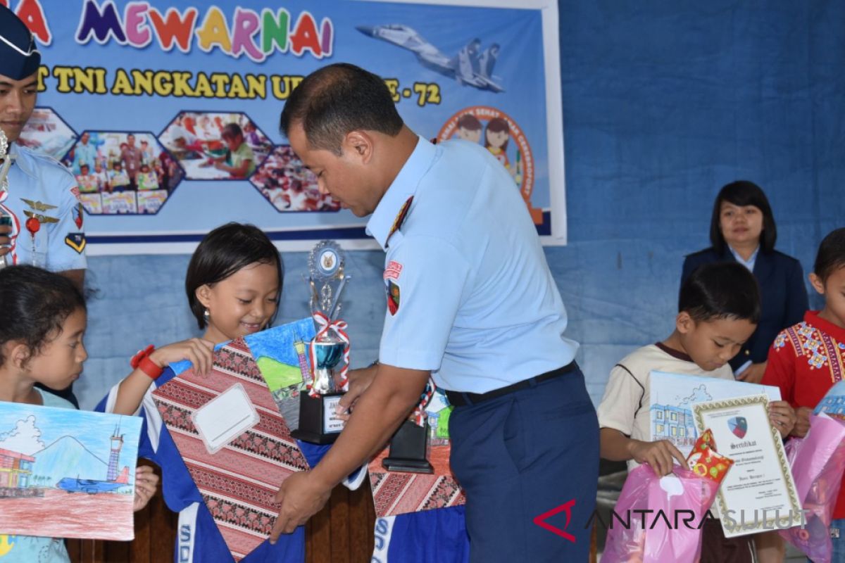 Lanudsri  gelar lomba mewarnai tanamkan cinta kedirgantaraan