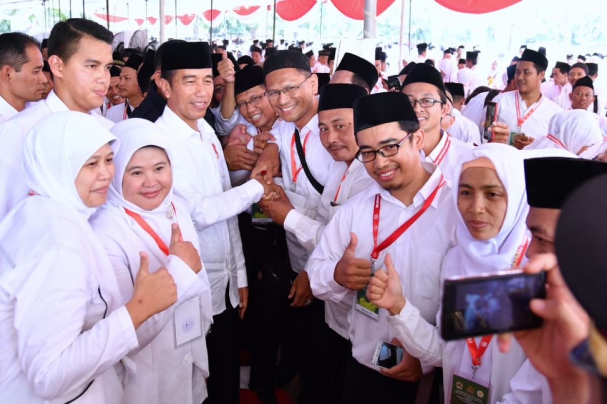 Presiden Jokowi: Persatuan Indonesia dibangun dalam kerangka Ketuhanan
