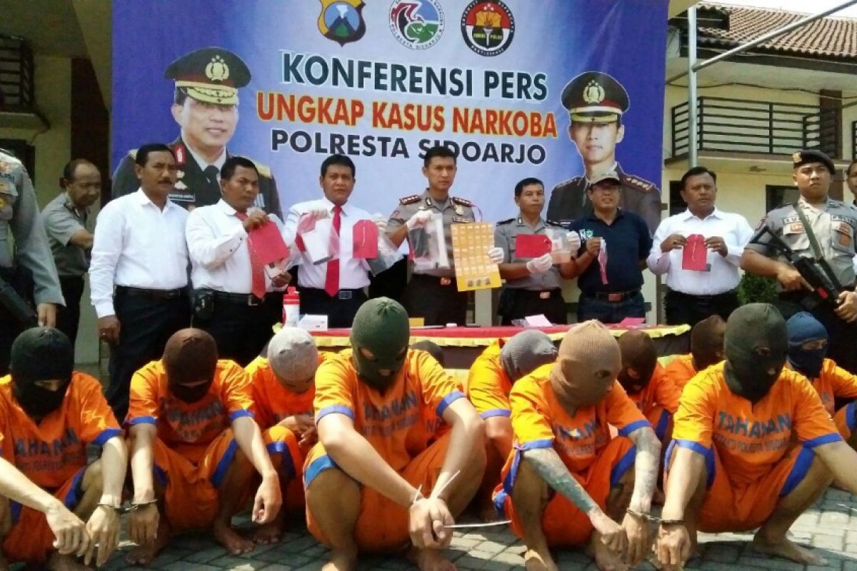 Polisi Sidoarjo Tangkap Pelaku Penyalahgunaan Narkoba