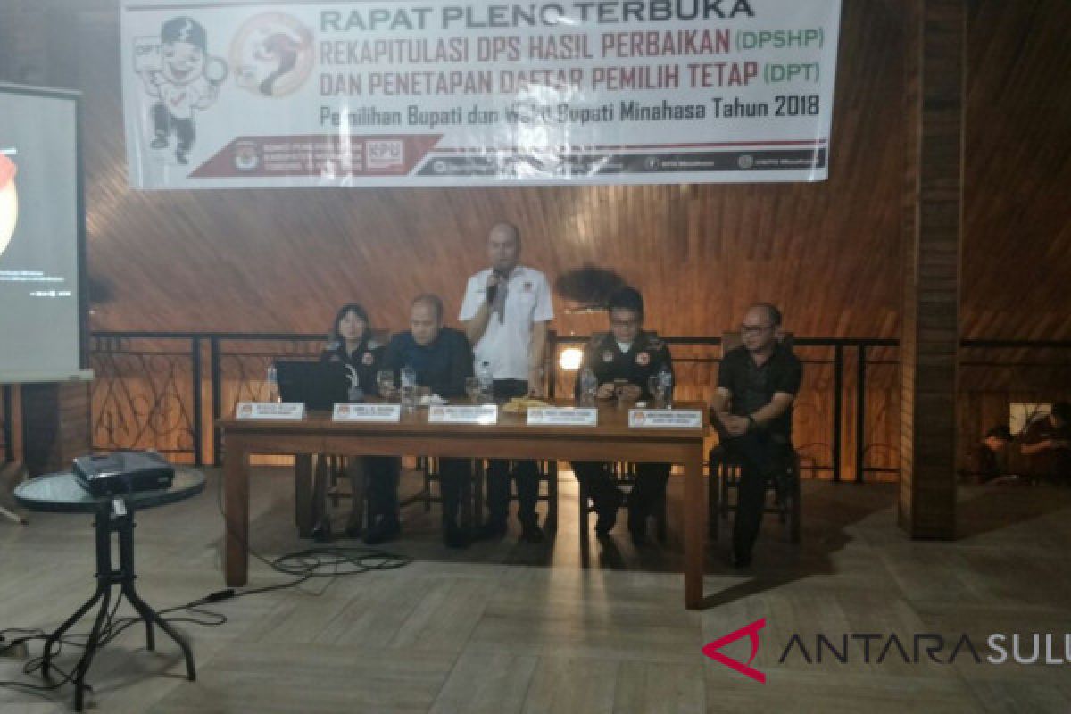 KPU : DPT  Kabupaten Minahasa 251.140 jiwa