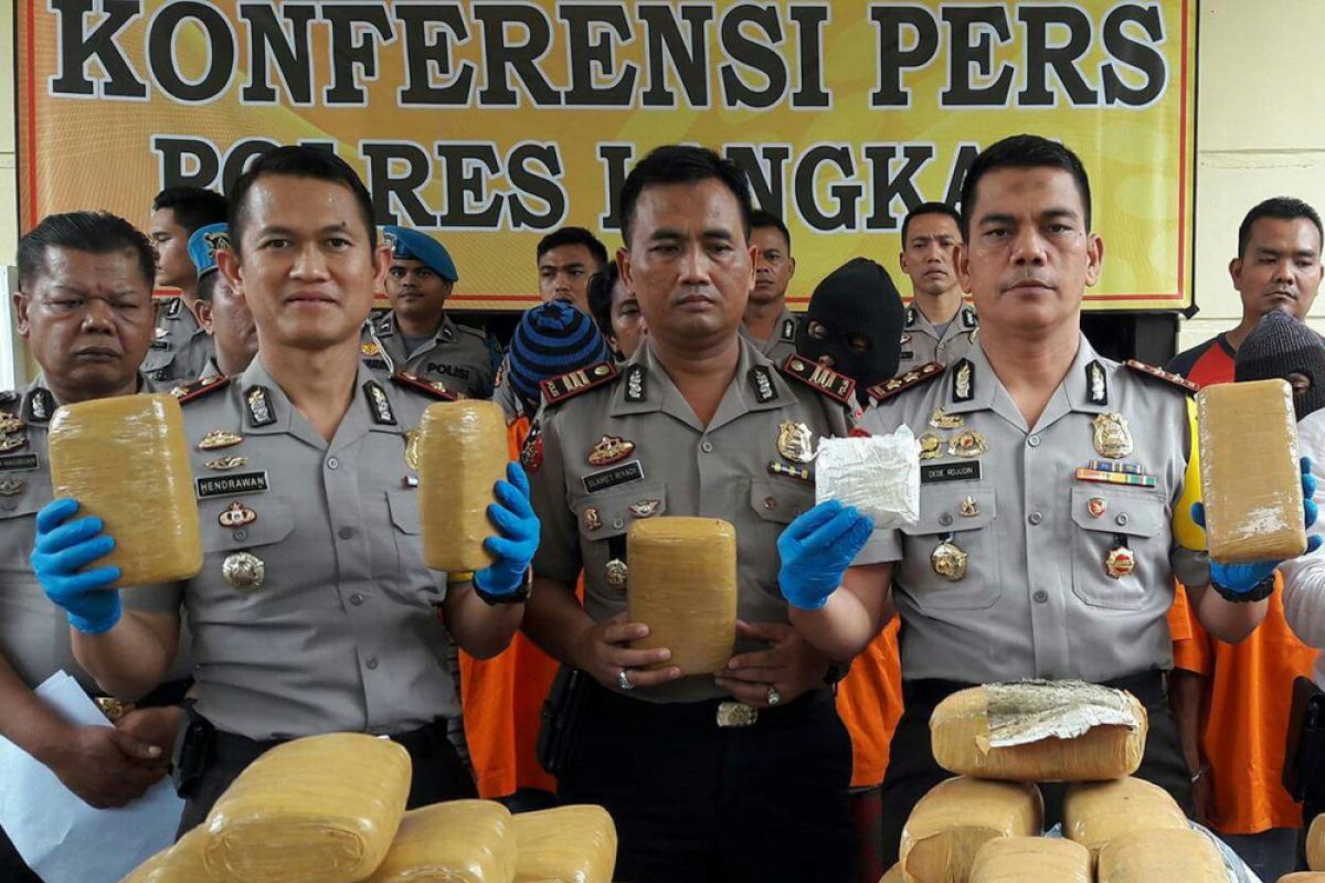 Polres Langkat amankan 233,12 gram sabu-sabu