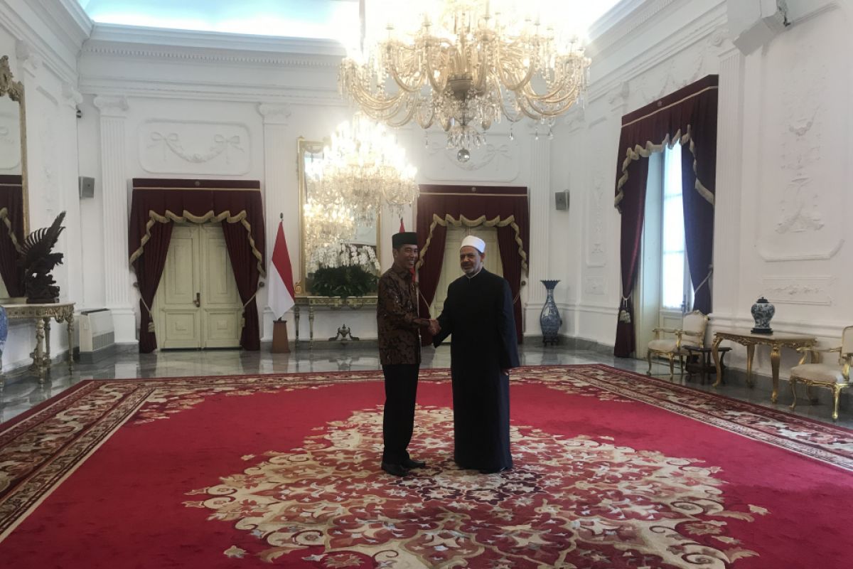 Presiden terima kunjungan kehormatan Grand Syeikh Al-Azhar (video)