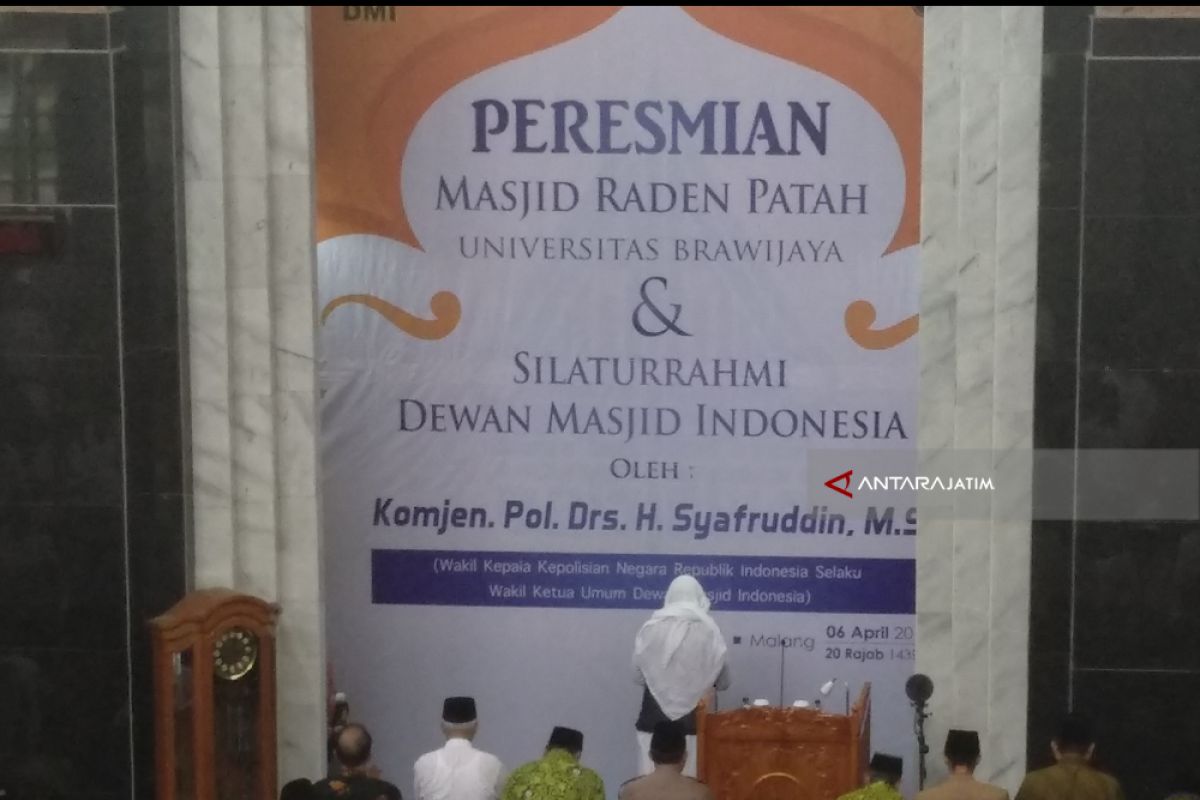 Wakapolri Tunjuk Masjid UB Malang Sebagai Pusat Peradaban Islam