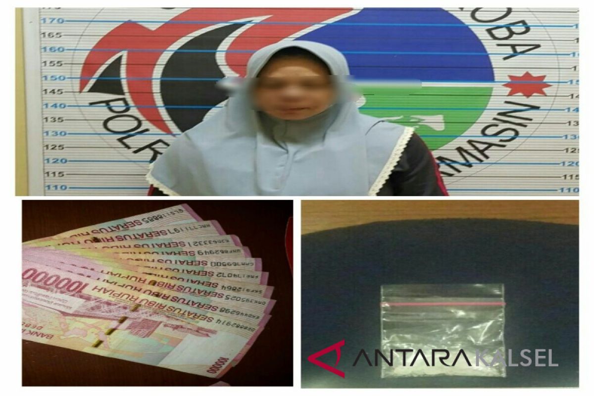 Polresta Banjarmasin Tangkap Wanita Bertransaksi Narkoba