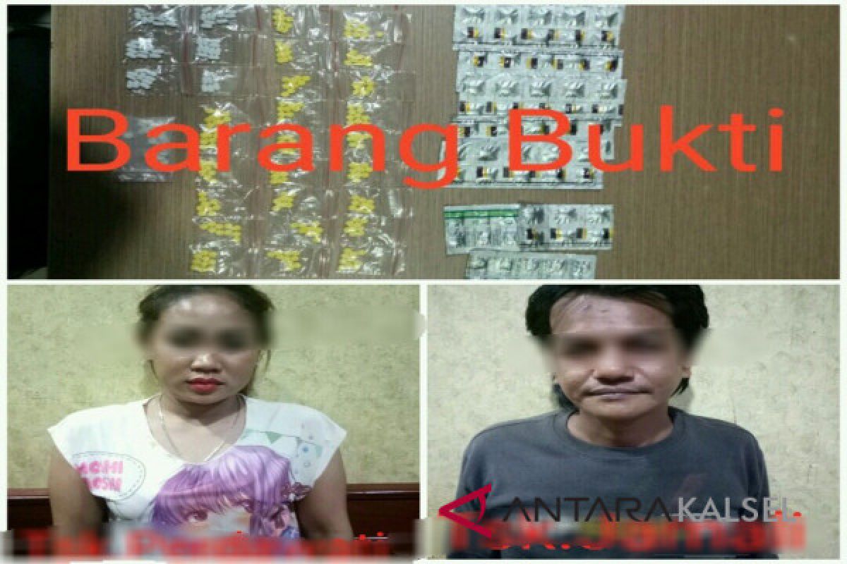 Polda Kalsel Tangkap Dua Pengedar Obat Terlarang