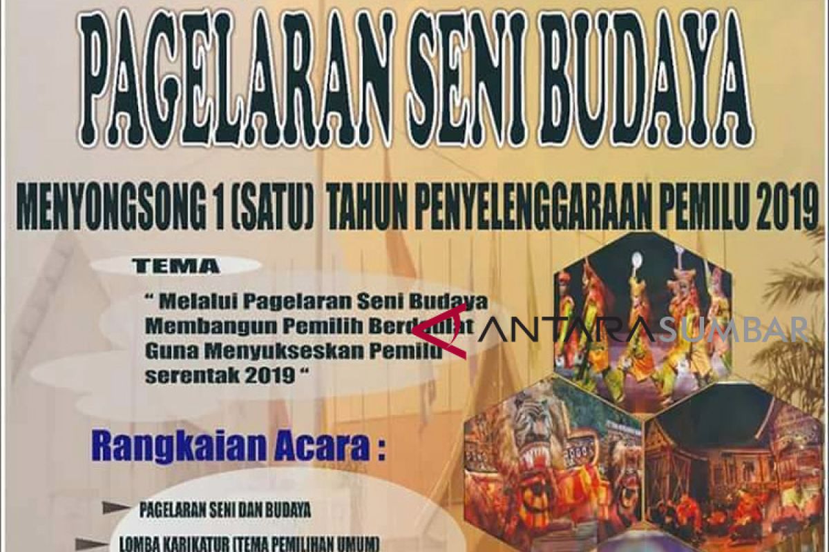 Dekatkan pemilu ke masyarakat, KPU Dharmasraya gelar pagelaran seni budaya