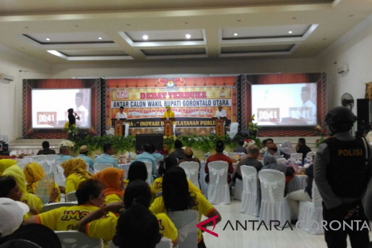 KPU Gorontalo Utara Gelar Debat Terbuka Cawabup
