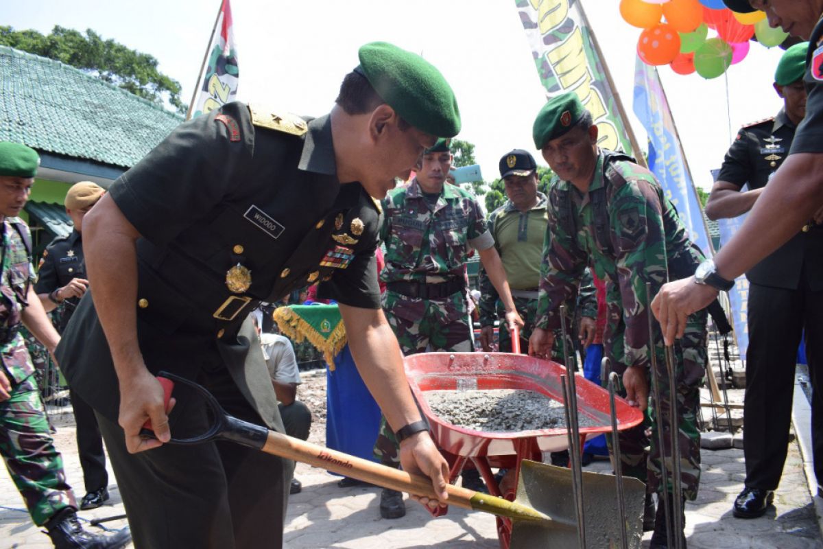 Kasdam Brawijaya Letakkan Batu Pertama Pembangunan Gedung Kodim Ponorogo