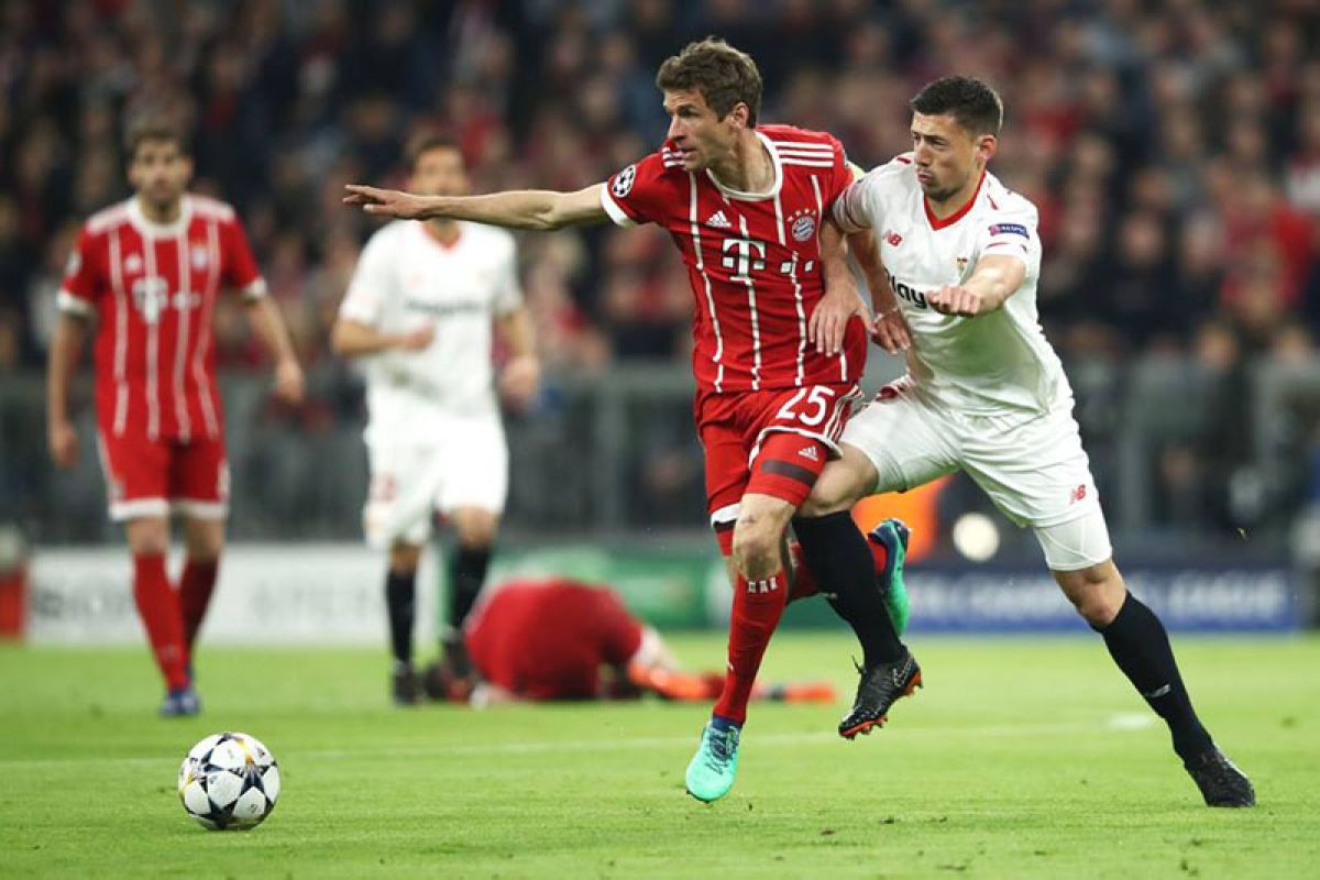 Bayern menuju empat besar setelah bermain imbang atas Sevilla