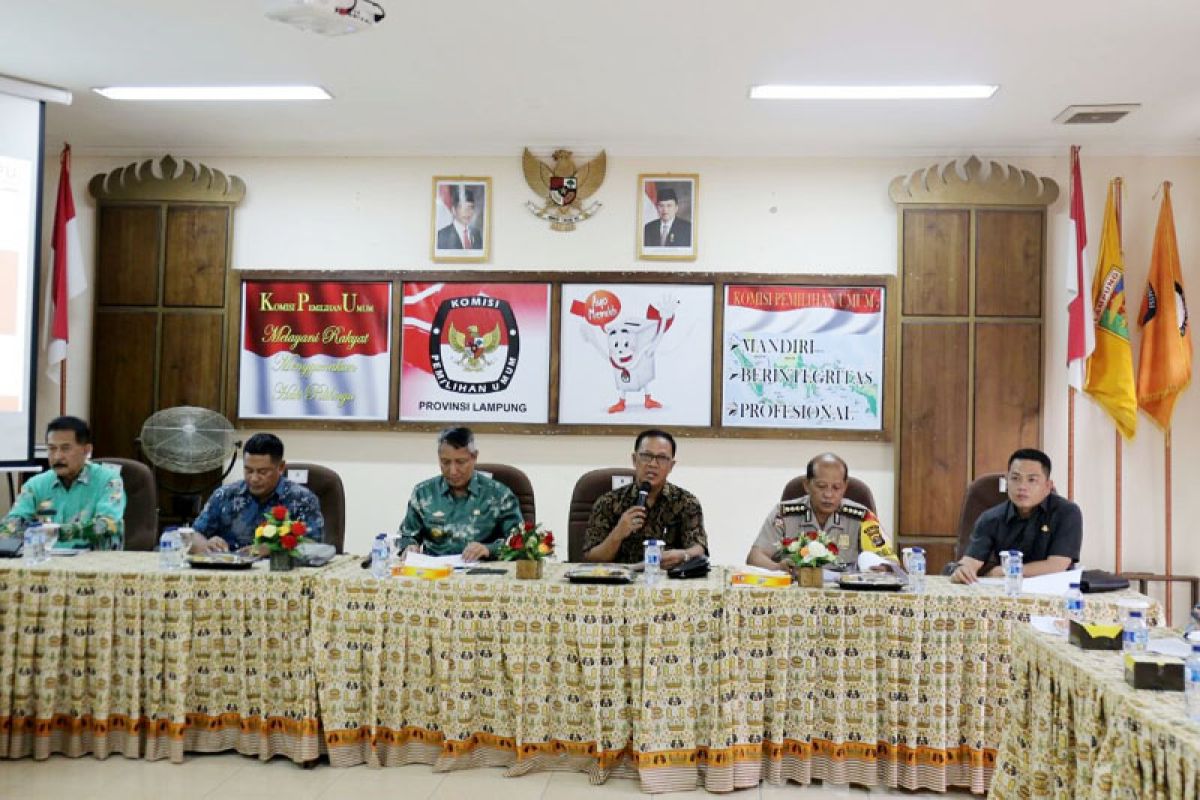 Rakor Bersama Kesamaan Persepsi Daftar Pemilih  Lampung