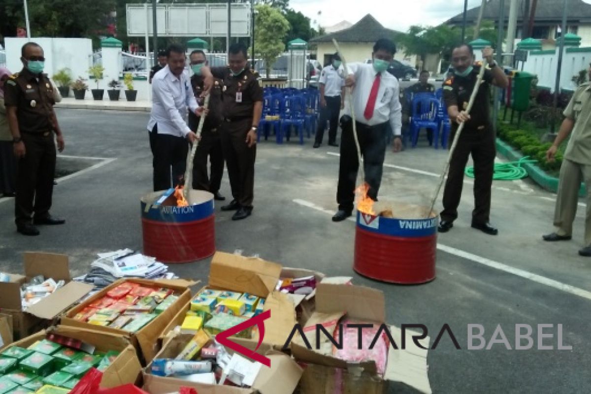 Kejari Pangkalpinang musnahkan barang bukti narkoba