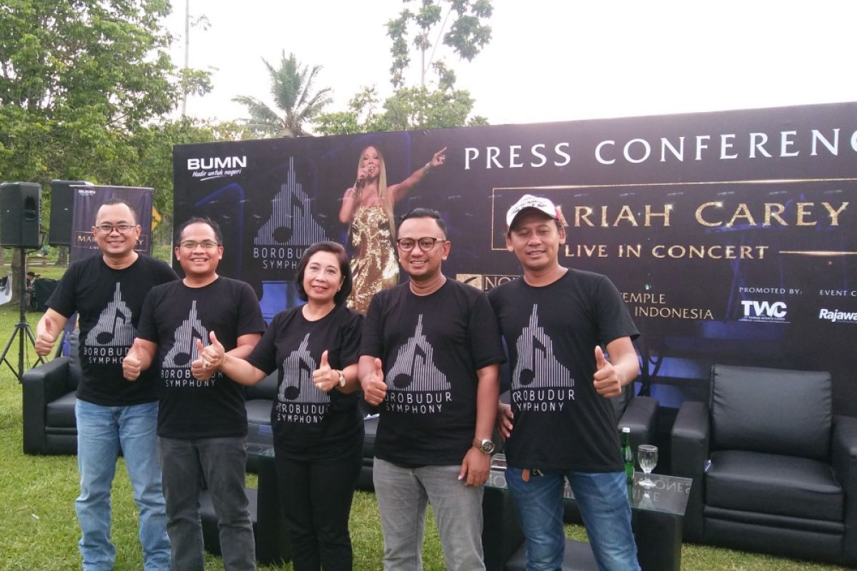 Mariah Carey siap gelar konser perdana di Candi Borobudur