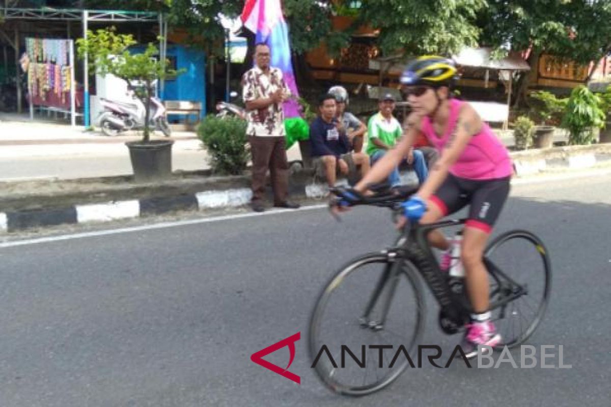 52 peserta asing ramaikan Sungailiat Triathlon 2018