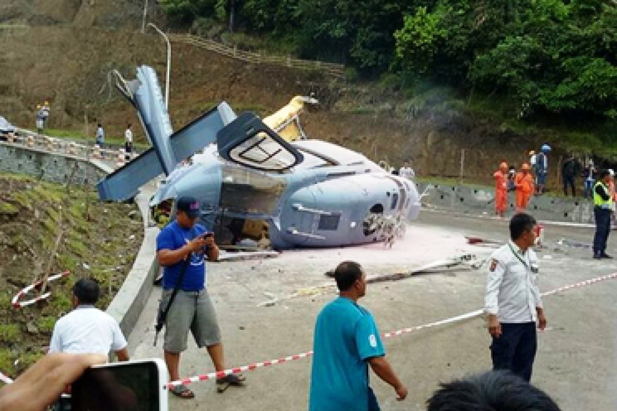 One killed from helicopter crash in mining area in C Sulawesi