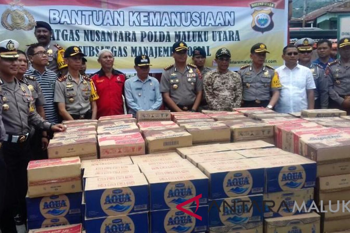 Polda salurkan bantuan korban kebakaran di Ternate