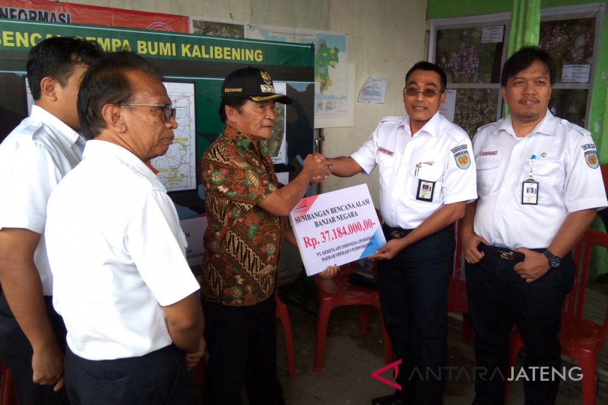 KAI salurkan bantuan untuk korban gempa Banjarnegara