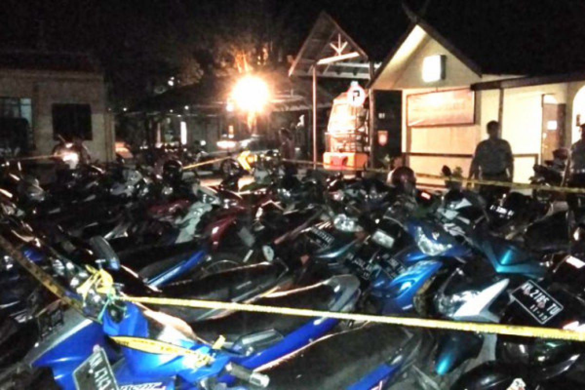 48 sepeda motor di arena judi dadu gurak disita Polisi
