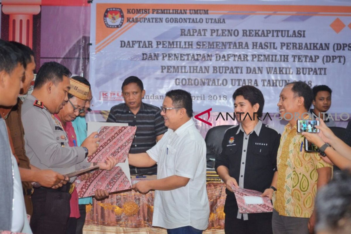 DPT Pilkada Gorontalo Utara 82.393 Pemilih