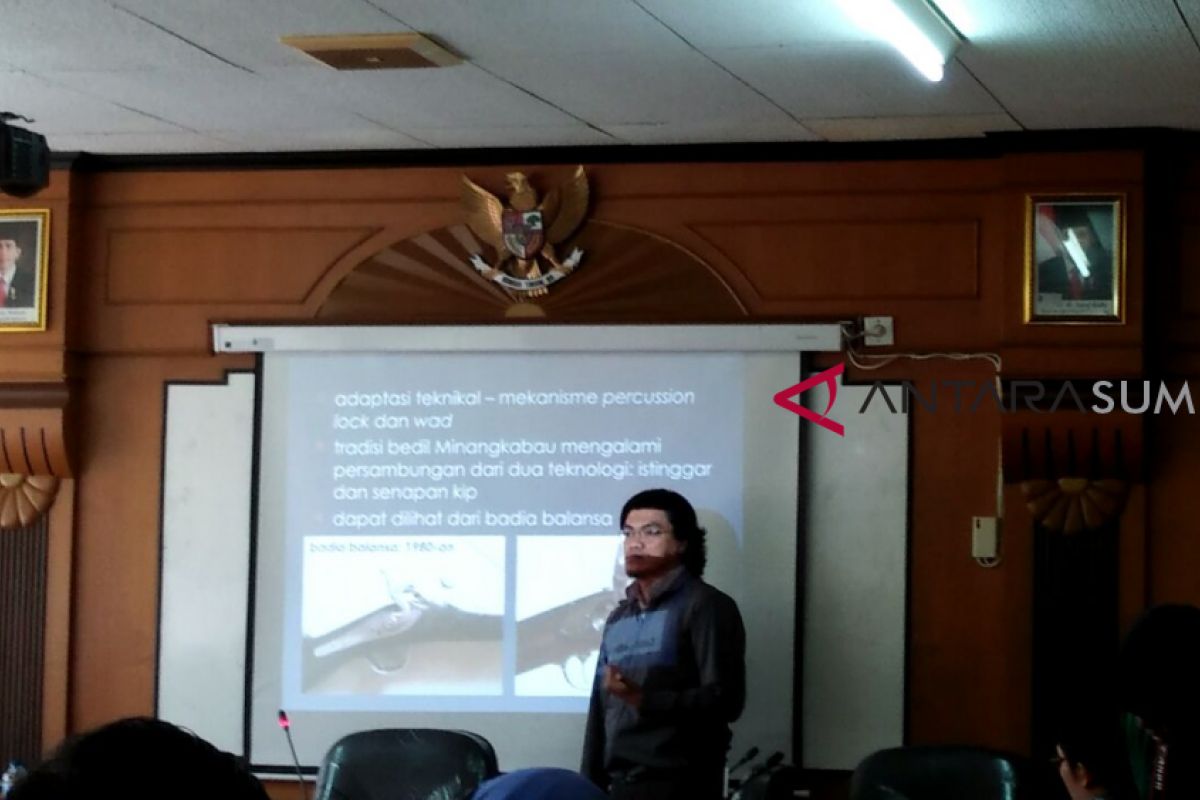 Sejarah senapan asli Minangkabau disampaikan peneliti Malaysia