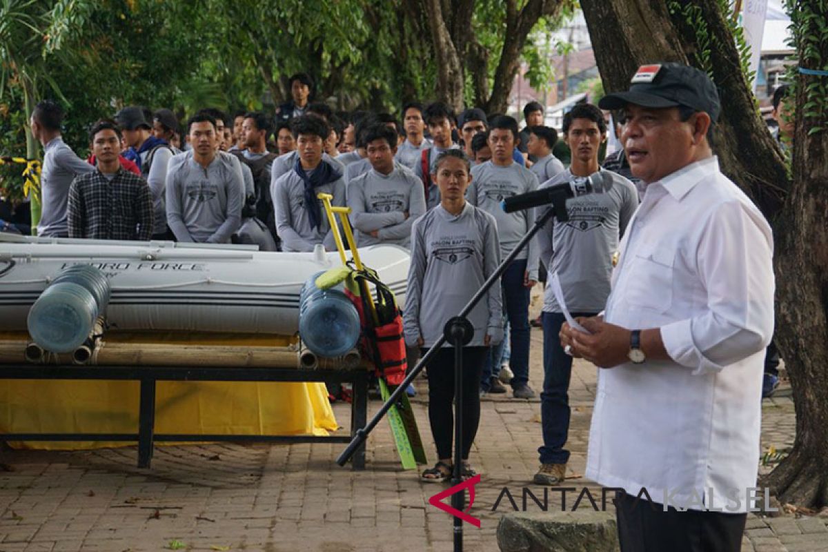 Pelaksanaan galon rafting nasional meriah