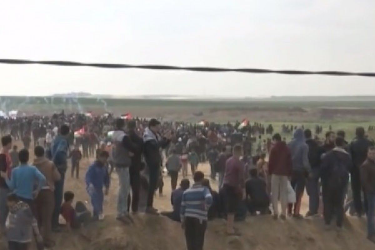 20.000 ORANG Palestina ikuti aksi di perbatasan Gaza-Israel