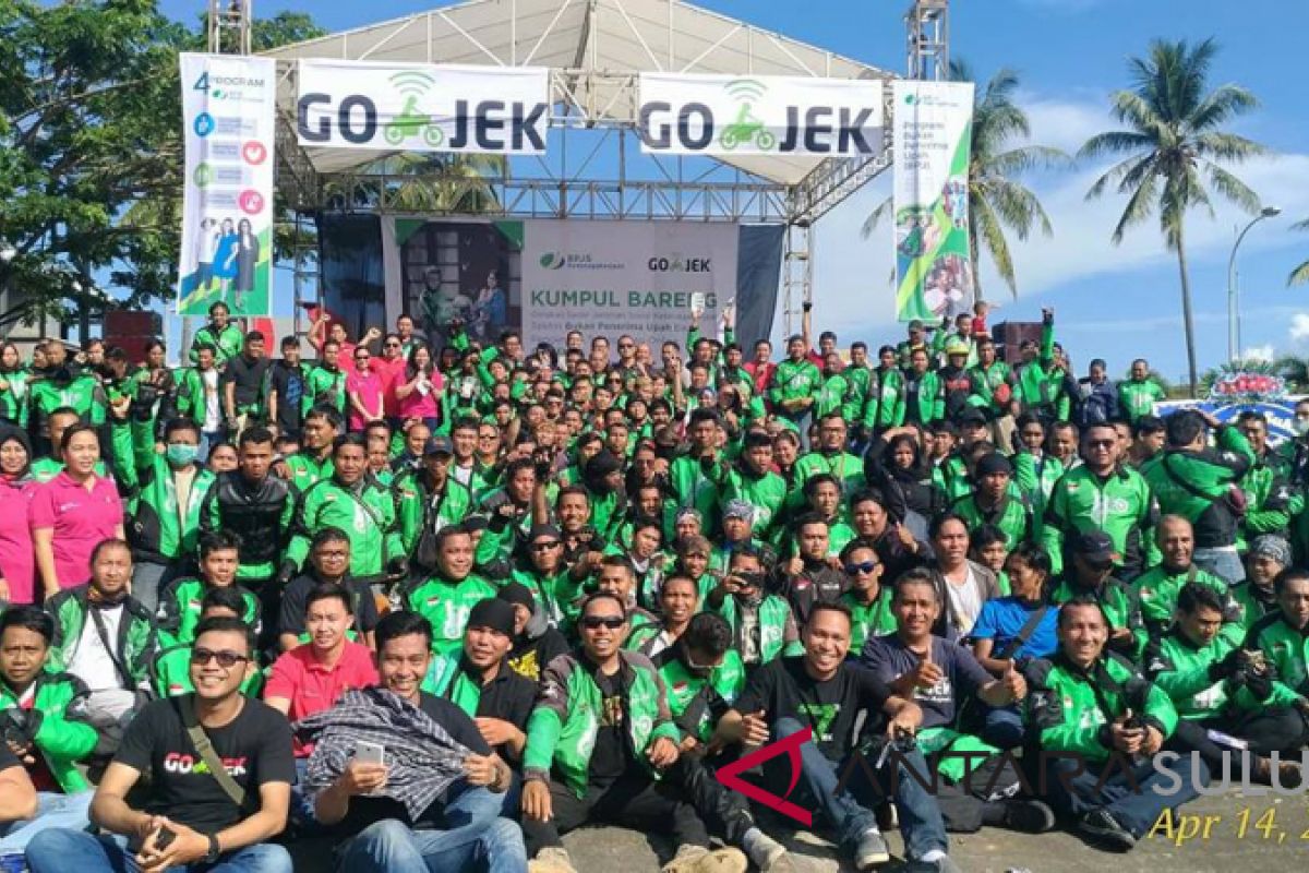 Gojek dorong seluruh pengemudi jadi peserta BPJS-TK