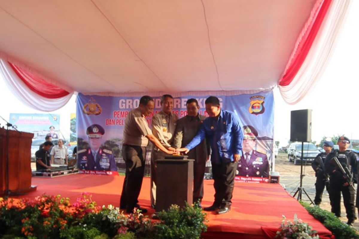 Pembangunan markas Polda Lampung dimulai