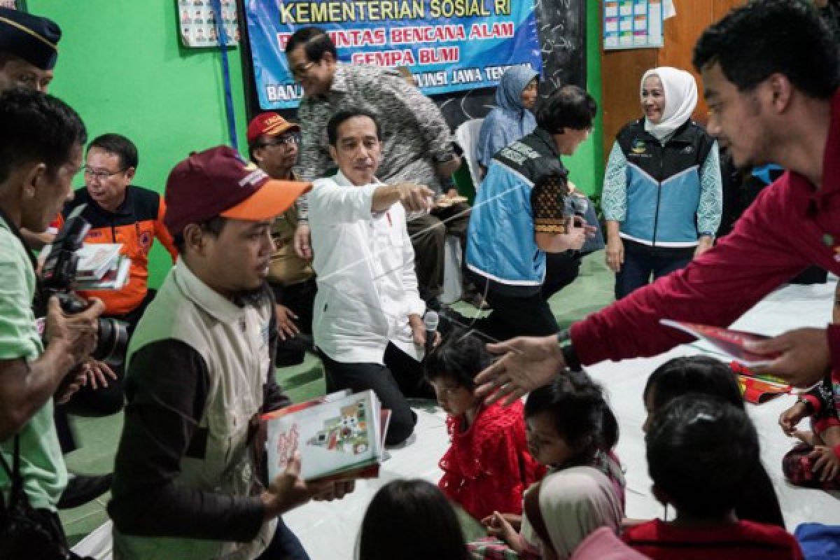 Korban gempa Banjarnegara berbahagia dikunjungi Presiden