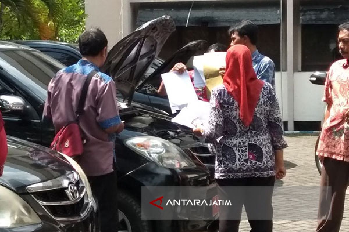 Inspektorat Bangkalan Temukan Kendaraan Dinas Rusak