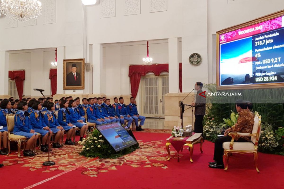 Siswa Taruna Diminta Jokowi tidak Takut Perubahan