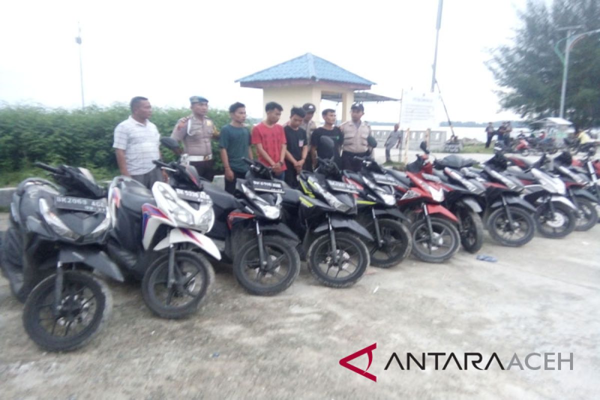 Polisi gagalkan penyelundupan motor bodong ke Sinabang