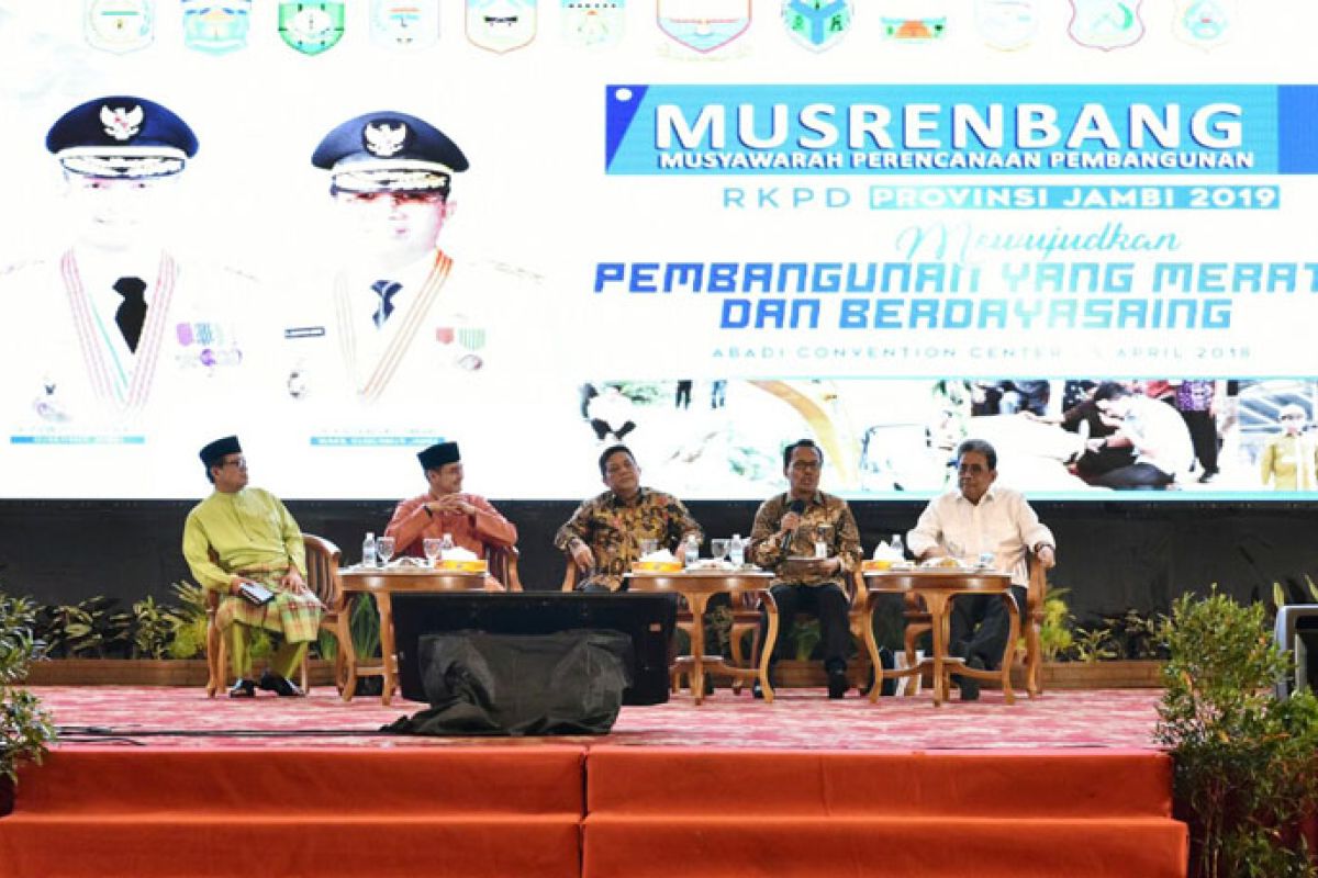 Musrenbang RKPD Jambi 2019 fokus pemerataan pembangunan