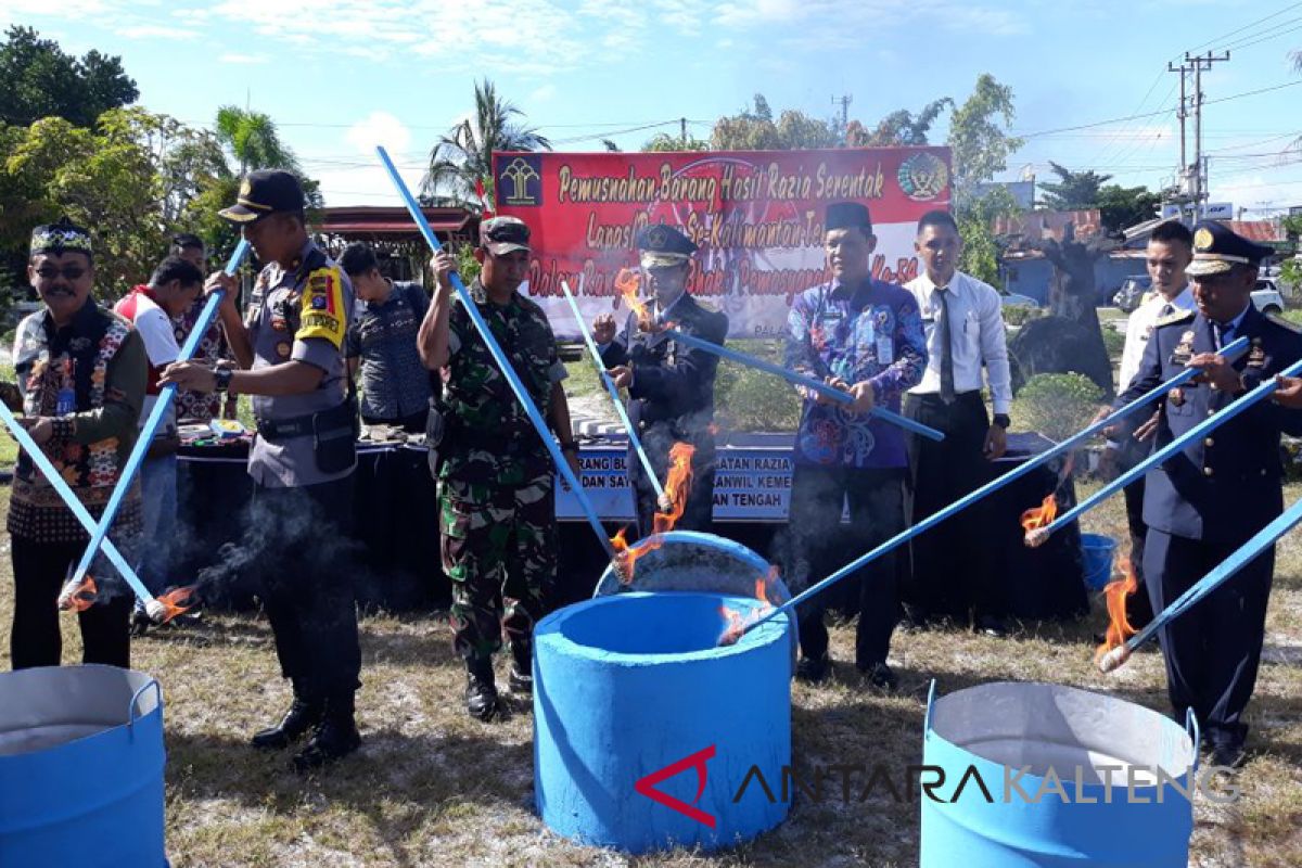 Puluhan barang terlarang milik penghuni lapas dimusnahkan, ini jenisnya